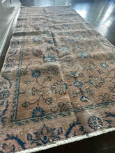 Load image into Gallery viewer, Vintage Turkish Blush and Blue Accent Rug