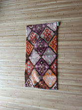 Load image into Gallery viewer, Vintage Turkish Purple and Orange Herki Ruggie Rug