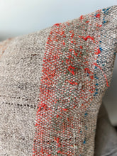Load image into Gallery viewer, Vintage Neutral Stripes Turkish Rug Pillow