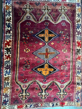 Load image into Gallery viewer, Vintage Plum Motif Turkish Area Rug