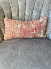 Load image into Gallery viewer, Vintage Reddish Orange Turkish Rug Pillow