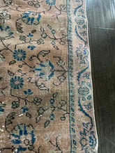 Load image into Gallery viewer, Vintage Turkish Blush and Blue Accent Rug