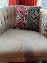 Load image into Gallery viewer, Turkish Pink and Blue Rug Pillow
