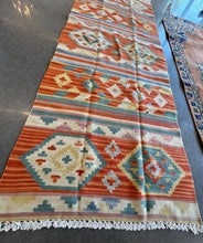 Load image into Gallery viewer, Vintage Turkish Persimmon Kilim Rug