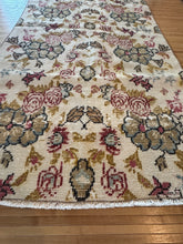 Load image into Gallery viewer, Vintage Turkish Ivory Floral Mini Runner Rug