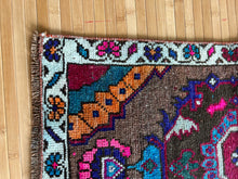 Load image into Gallery viewer, Vintage Turkish Bright Color Ruggie Rug