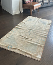 Load image into Gallery viewer, Vintage Ecru, Tan Turkish Runner Rug