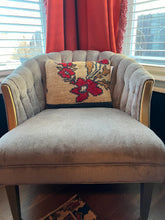 Load image into Gallery viewer, Turkish Red Flower Rug Pillow