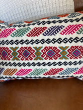 Load image into Gallery viewer, Vintage Turkish Kilim Geometric Rug Pillow