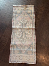 Load image into Gallery viewer, Vintage Turkish Faded Mini Runner Rug