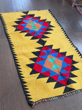 Load image into Gallery viewer, Vintage Turkish Yellow Kilim Runner Rug