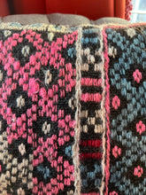 Load image into Gallery viewer, Turkish Pink and Blue Rug Pillow