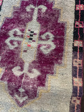 Load image into Gallery viewer, Vintage Turkish Magenta and Ecru Ruggie