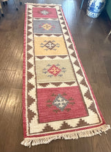 Load image into Gallery viewer, Vintage Turkish Colorful Runner Rug