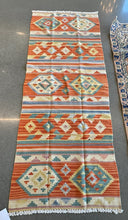 Load image into Gallery viewer, Vintage Turkish Persimmon Kilim Rug