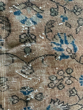 Load image into Gallery viewer, Vintage Turkish Blush and Blue Accent Rug