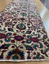 Load image into Gallery viewer, Vintage Turkish Turquoise and Ruby Runner Rug