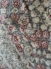Load image into Gallery viewer, Vintage Turkish Gray and Maroon Runner Rug