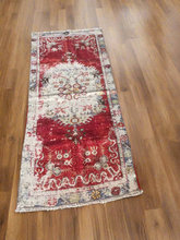 Load image into Gallery viewer, Vintage Turkish Brick and Ecru Faded Accent Rug