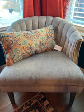 Load image into Gallery viewer, Turkish Orange, Navy and Green Rug Pillow