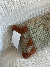 Load image into Gallery viewer, Vintage Turkish Rug Pillow Rust and Tan