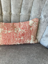 Load image into Gallery viewer, Vintage Reddish Orange Turkish Rug Pillow