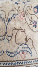Load image into Gallery viewer, Turkish Ecru, Navy and Lavendar Pink Rug Pillow