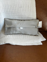 Load image into Gallery viewer, Vintage Turkish Rug Pillow Ecru and and Navy