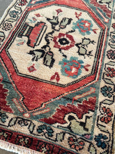 Load image into Gallery viewer, Vintage Red Floral Turkish Ruggie
