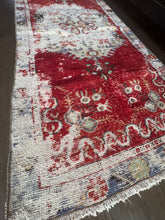 Load image into Gallery viewer, Vintage Turkish Brick and Ecru Faded Accent Rug
