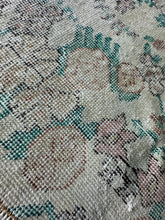 Load image into Gallery viewer, Vintage Turkish Peach Floral Faded Accent Rug