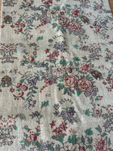 Load image into Gallery viewer, Vintage Turkish Ecru and Brick Floral Accent Rug