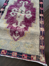 Load image into Gallery viewer, Vintage Turkish Magenta and Ecru Ruggie