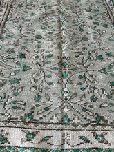 Load image into Gallery viewer, Vintage Turkish Ecru, Sage and and Green Runner Rug