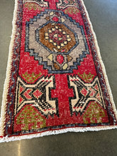 Load image into Gallery viewer, Vintage Red and Blue Turkish Ruggie