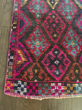 Load image into Gallery viewer, Vintage Pink, Red and Aqua Herki Runner Rug