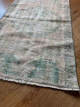 Load image into Gallery viewer, Vintage Turkish Faded Rust and Green Ruggie Rug