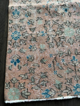 Load image into Gallery viewer, Vintage Turkish Peach with Blue, Sage Accent Rug