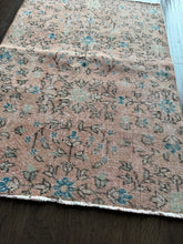 Load image into Gallery viewer, Vintage Turkish Peach with Blue, Sage Accent Rug