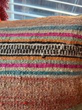 Load image into Gallery viewer, Turkish Kilim Stripe Rug Pillow
