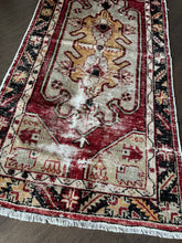 Load image into Gallery viewer, Vintage Turkish Brick, Ecru and Black Accent Rug
