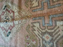 Load image into Gallery viewer, Vintage Turkish Pink, Brown and Blue Ruggie Rug