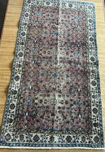 Load image into Gallery viewer, Vintage Turkish Mulberry and Teal Area Rug