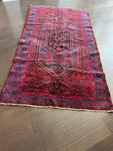 Load image into Gallery viewer, Vintage Red, Gray and Hot Pink Turkish Area Rug