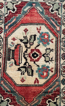 Load image into Gallery viewer, Vintage Red Floral Turkish Ruggie