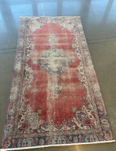 Load image into Gallery viewer, Vintage Turkish Faded Berry Runner Rug