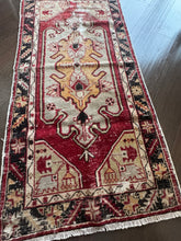 Load image into Gallery viewer, Vintage Turkish Brick, Ecru and Black Accent Rug