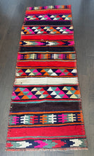 Load image into Gallery viewer, Vintage Bright Stripe Turkish Kilim Runner Rug