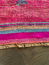 Load image into Gallery viewer, Vintage Turkish Pink, Purple, Orange Herki Runner Rug