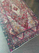 Load image into Gallery viewer, Vintage Maroon, Gray and Ecru Turkish Area Rug